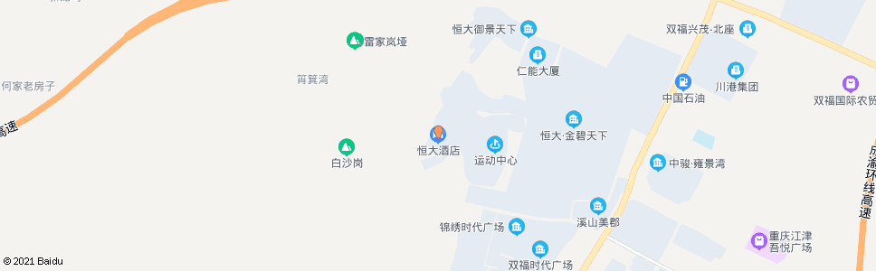 重庆恒大酒店_公交站地图_重庆公交_妙搜公交查询2024