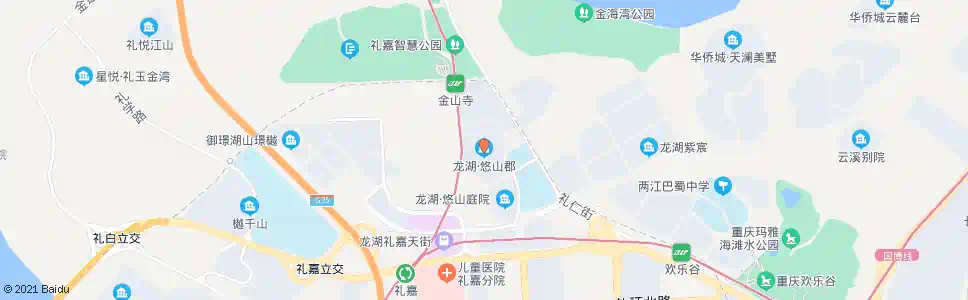 重庆悠山郡_公交站地图_重庆公交_妙搜公交查询2024