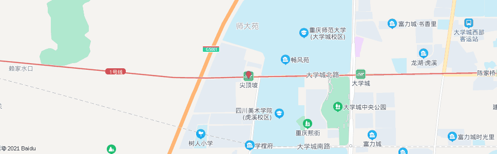 重庆轨道尖顶坡站_公交站地图_重庆公交_妙搜公交查询2024
