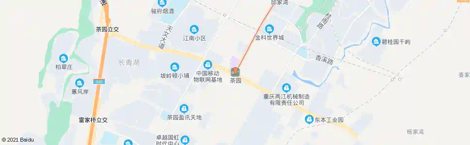 重庆茶园站_公交站地图_重庆公交_妙搜公交查询2024