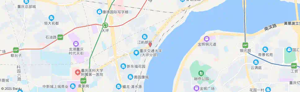 重庆黄沙溪1站_公交站地图_重庆公交_妙搜公交查询2024