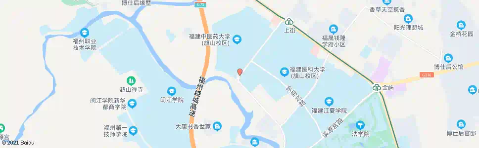 福州福建中医药大学(首末站)_公交站地图_福州公交_妙搜公交查询2024