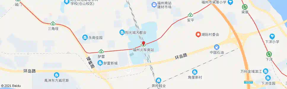 福州杨南路口_公交站地图_福州公交_妙搜公交查询2024