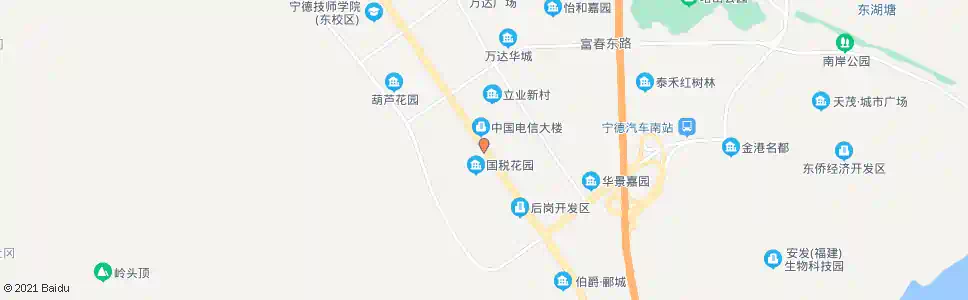 宁德古溪路口_公交站地图_宁德公交_妙搜公交查询2024