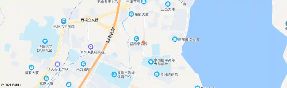 泉州景明花园_公交站地图_泉州公交_妙搜公交查询2024