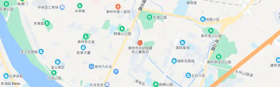 泉州儿童医院_公交站地图_泉州公交_妙搜公交查询2024