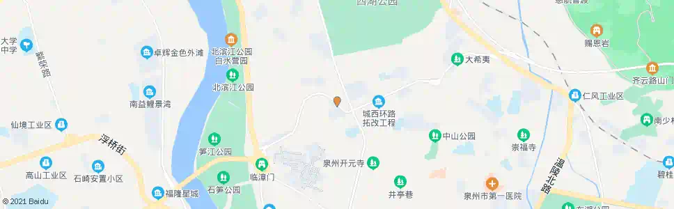 泉州城西路北段_公交站地图_泉州公交_妙搜公交查询2024