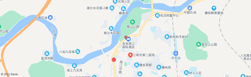 三明龟山公园_公交站地图_三明公交_妙搜公交查询2024