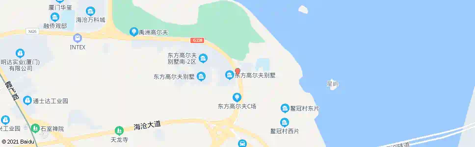 厦门东方高尔夫_公交站地图_厦门公交_妙搜公交查询2024