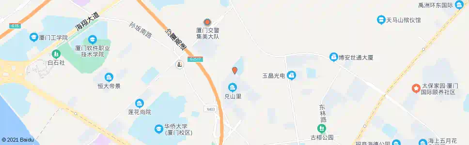 厦门兑山里_公交站地图_厦门公交_妙搜公交查询2024