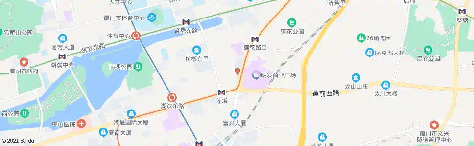 厦门莲坂北_公交站地图_厦门公交_妙搜公交查询2024