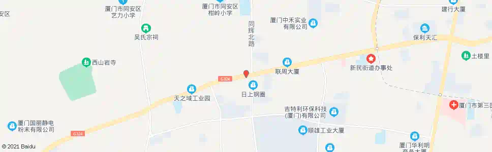 厦门同辉路口_公交站地图_厦门公交_妙搜公交查询2024