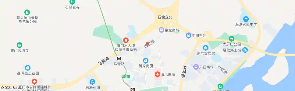 厦门海沧建行_公交站地图_厦门公交_妙搜公交查询2024