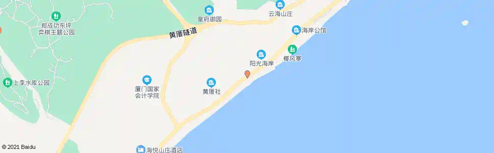 厦门黄厝浴场_公交站地图_厦门公交_妙搜公交查询2024