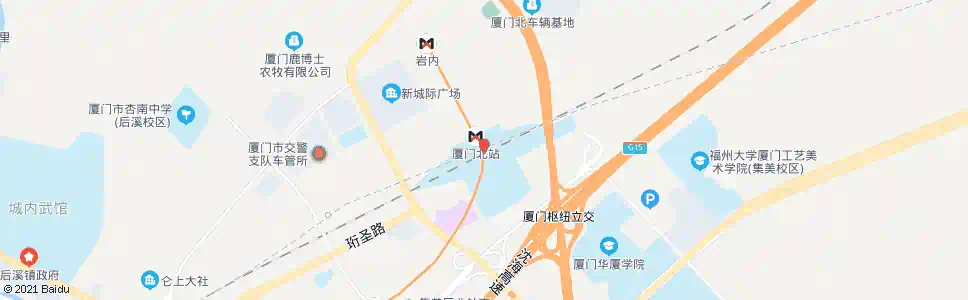 厦门厦门北站(BRT)_公交站地图_厦门公交_妙搜公交查询2024