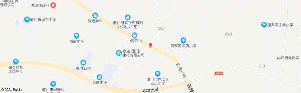 厦门朝拜埔_公交站地图_厦门公交_妙搜公交查询2024