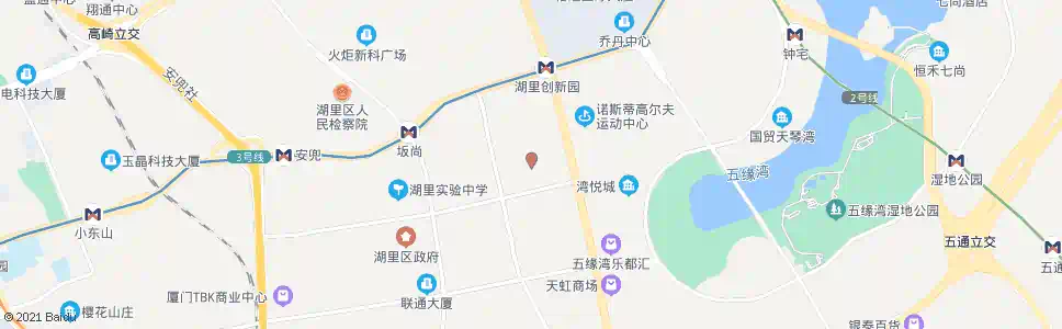 厦门枋湖双十中学西_公交站地图_厦门公交_妙搜公交查询2024