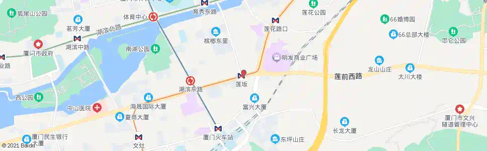 厦门莲坂外图书城_公交站地图_厦门公交_妙搜公交查询2024