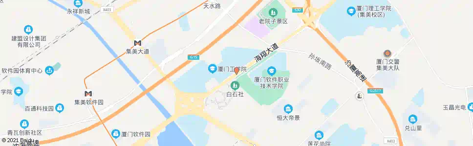 厦门厦门工学院南门_公交站地图_厦门公交_妙搜公交查询2024