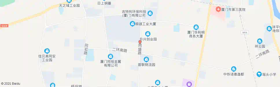 厦门同盛路集成路口_公交站地图_厦门公交_妙搜公交查询2024