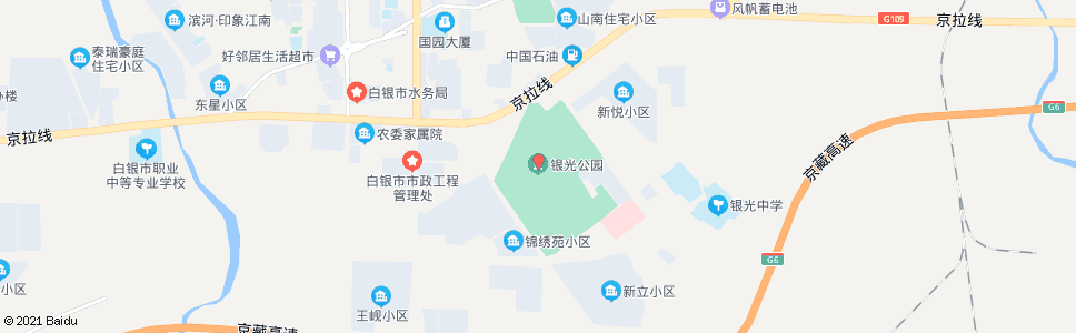 白银银光公园_公交站地图_白银公交_妙搜公交查询2024