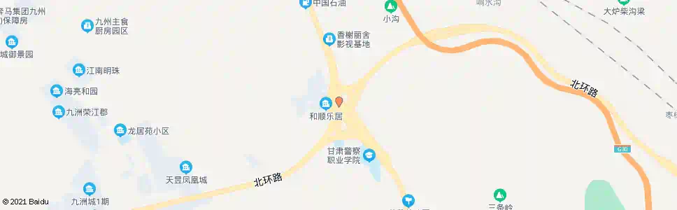 兰州北辰花园_公交站地图_兰州公交_妙搜公交查询2024