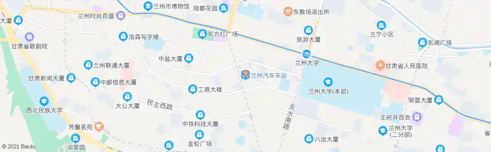 兰州汽车东站_公交站地图_兰州公交_妙搜公交查询2024