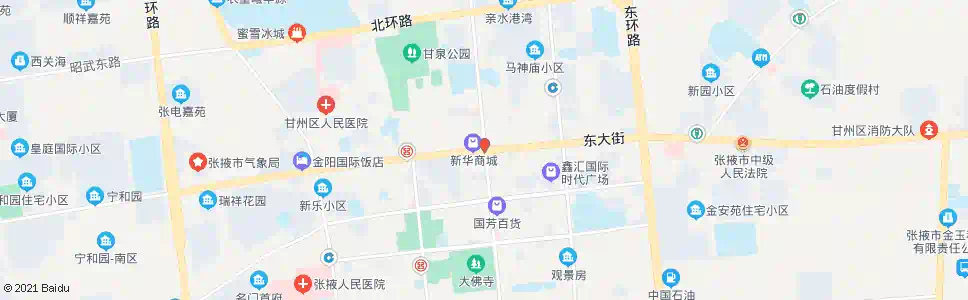 张掖钟鼓楼_公交站地图_张掖公交_妙搜公交查询2024