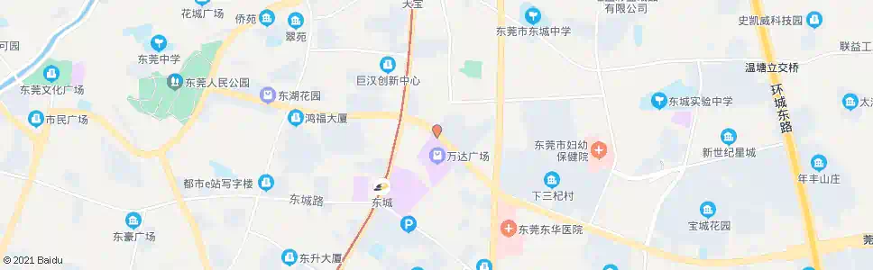 东莞主山市场_公交站地图_东莞公交_妙搜公交查询2024