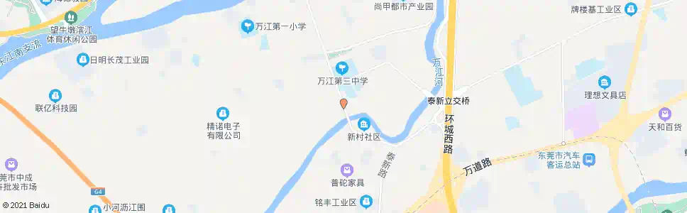 东莞新村桥_公交站地图_东莞公交_妙搜公交查询2024