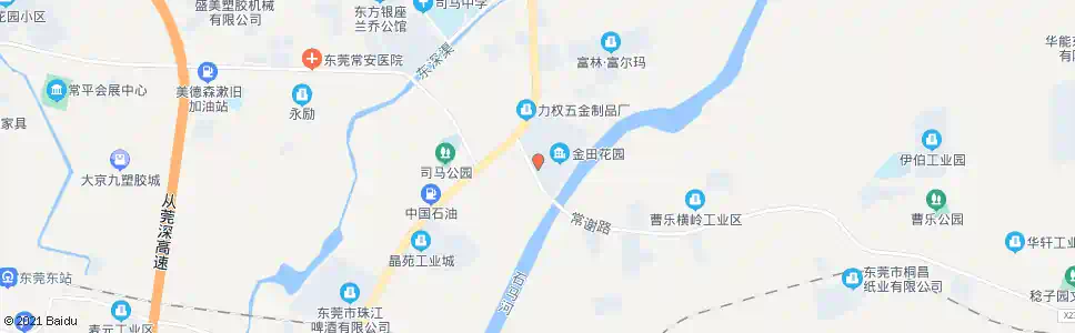 东莞金田花园_公交站地图_东莞公交_妙搜公交查询2024