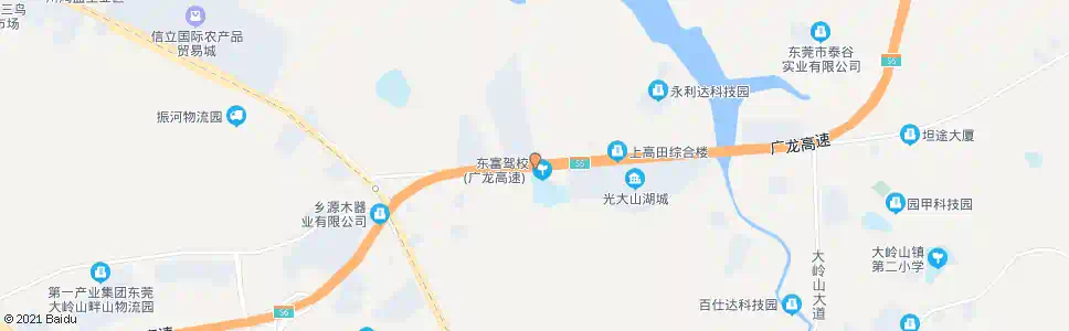 东莞上高田村_公交站地图_东莞公交_妙搜公交查询2024