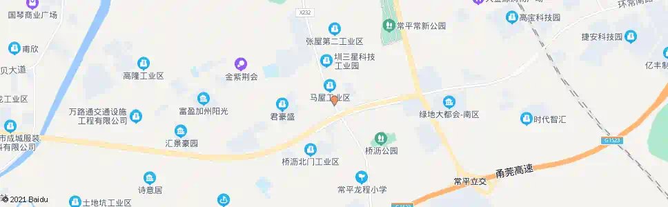 东莞马屋村_公交站地图_东莞公交_妙搜公交查询2024