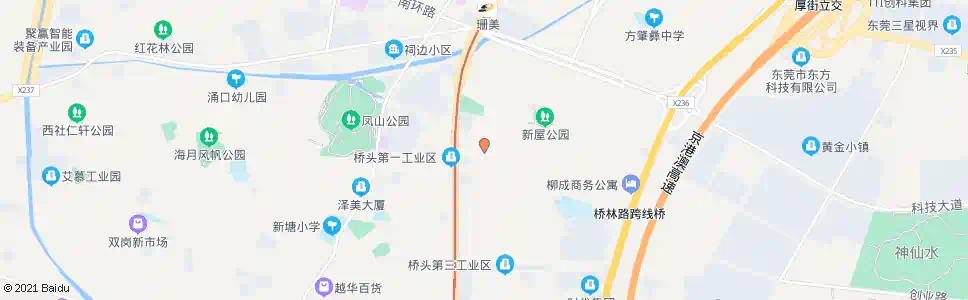 东莞桥头村委会_公交站地图_东莞公交_妙搜公交查询2024