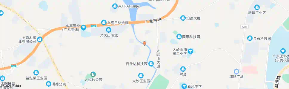 东莞大沙桥_公交站地图_东莞公交_妙搜公交查询2024