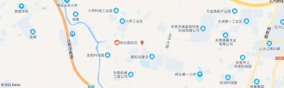 东莞白花沥村委_公交站地图_东莞公交_妙搜公交查询2024