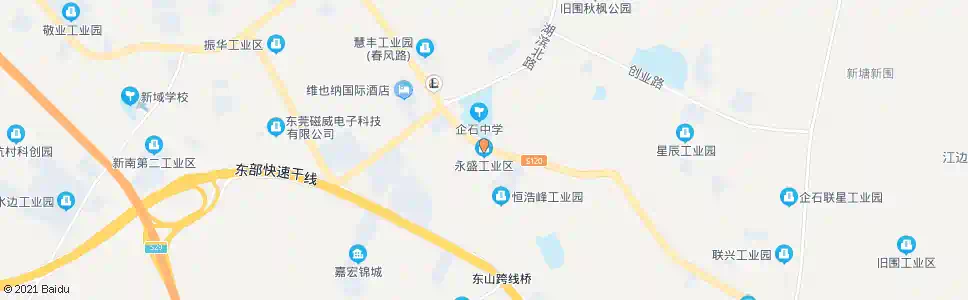 东莞永盛工业区_公交站地图_东莞公交_妙搜公交查询2024