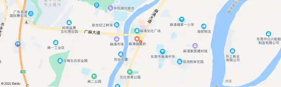 东莞麻涌镇政府_公交站地图_东莞公交_妙搜公交查询2024