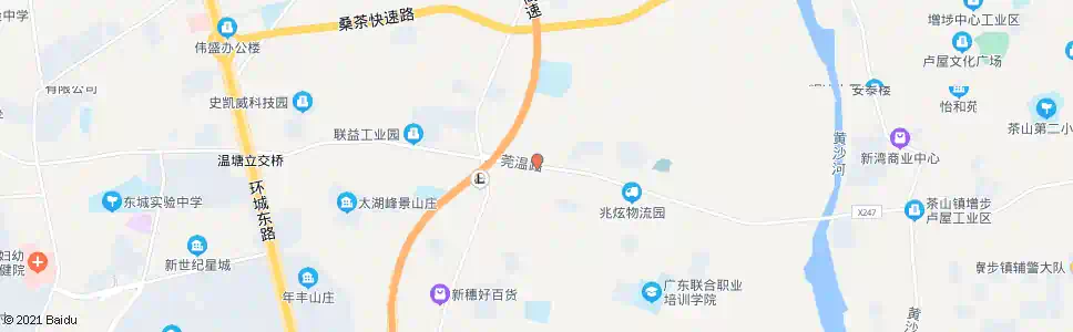 东莞温塘村口_公交站地图_东莞公交_妙搜公交查询2024