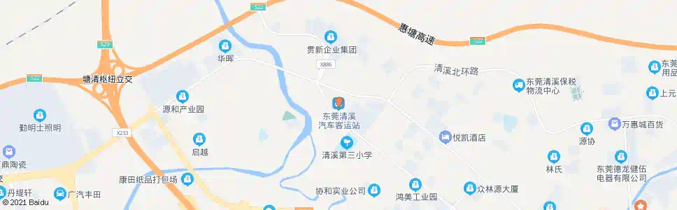 东莞清溪汽车站_公交站地图_东莞公交_妙搜公交查询2024