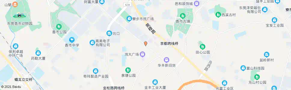 东莞嘉荣广场(寮步)_公交站地图_东莞公交_妙搜公交查询2024