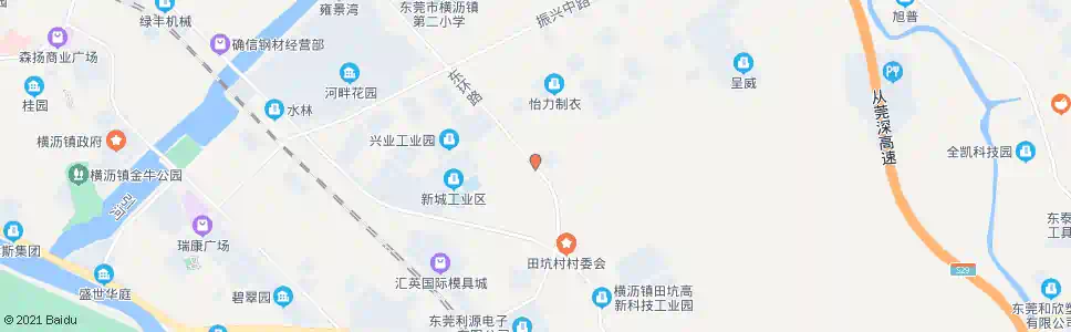 东莞田坑村城管办_公交站地图_东莞公交_妙搜公交查询2024