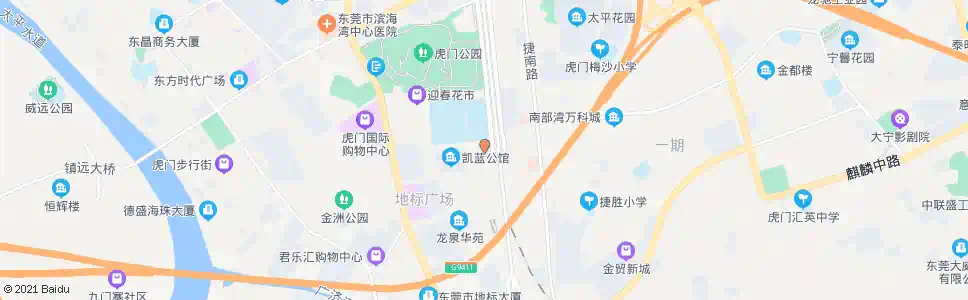 东莞虎门交警大队_公交站地图_东莞公交_妙搜公交查询2024