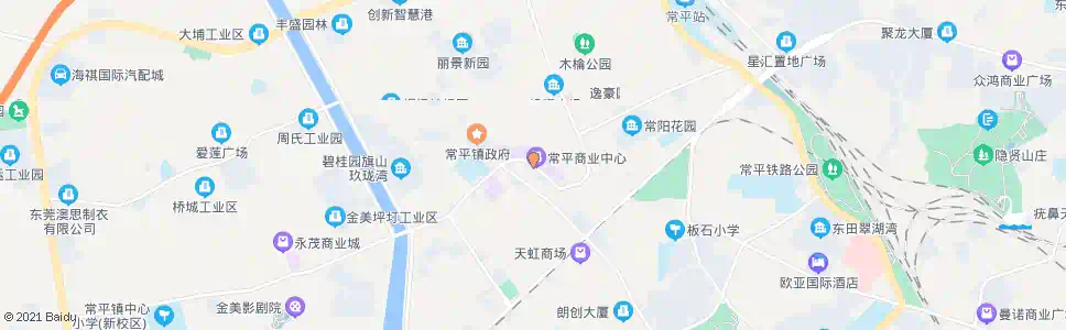 东莞茶山步行街_公交站地图_东莞公交_妙搜公交查询2024