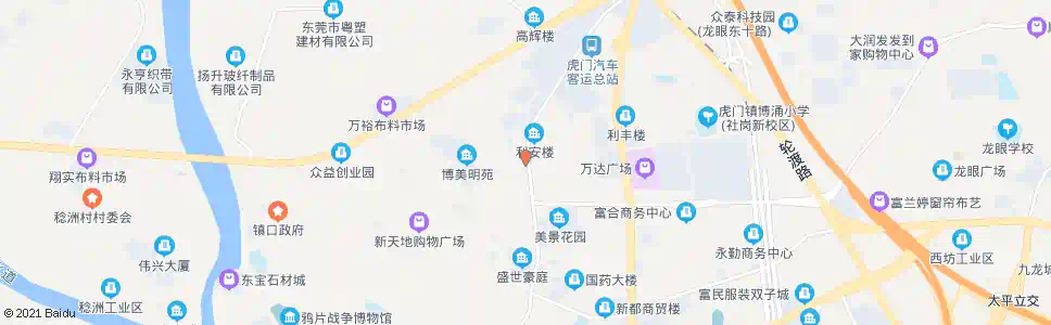 东莞虎门消防大队_公交站地图_东莞公交_妙搜公交查询2024