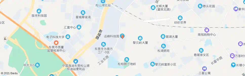 东莞远峰公司_公交站地图_东莞公交_妙搜公交查询2024