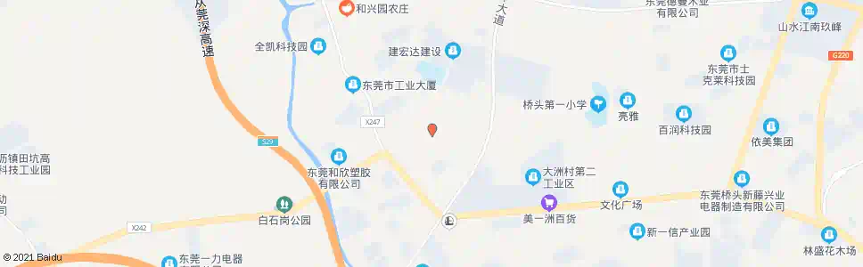 东莞田尾村_公交站地图_东莞公交_妙搜公交查询2024