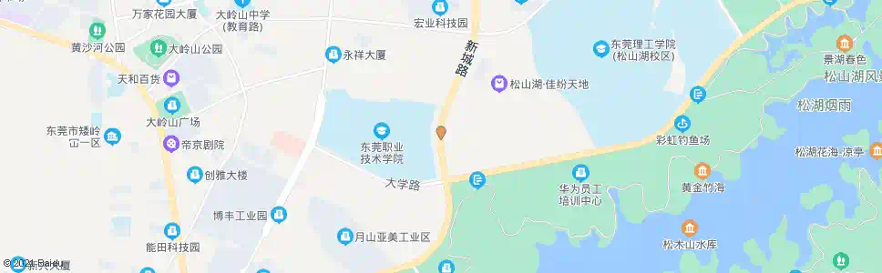 东莞职业技术学院东_公交站地图_东莞公交_妙搜公交查询2024