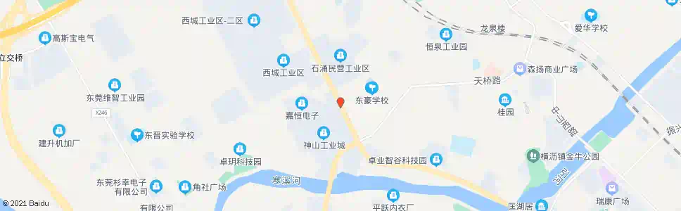 东莞石涌村委会_公交站地图_东莞公交_妙搜公交查询2024