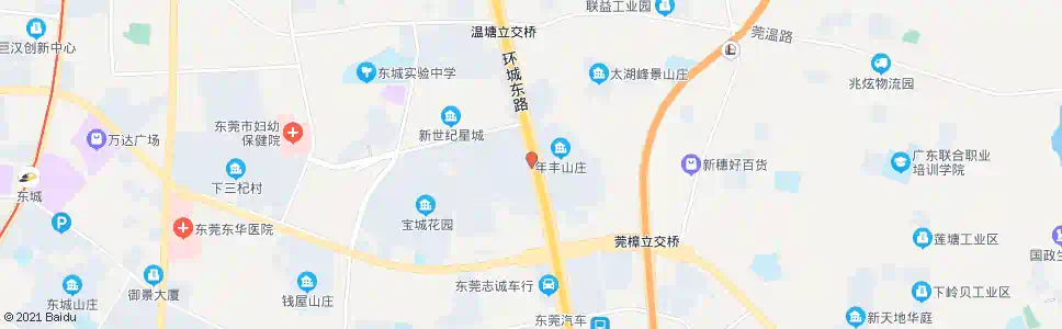 东莞庆丰花园_公交站地图_东莞公交_妙搜公交查询2024